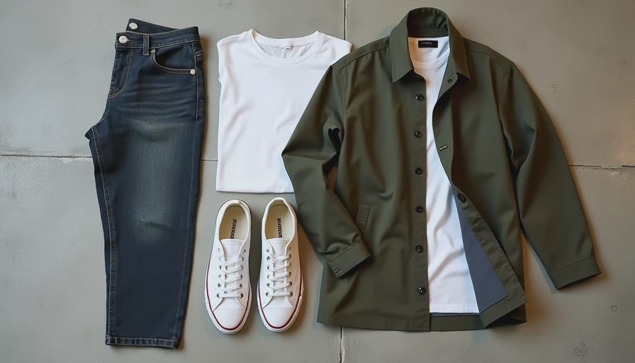 How to Make White Sneakers, Dark Pants, and a Tee Look Intentional