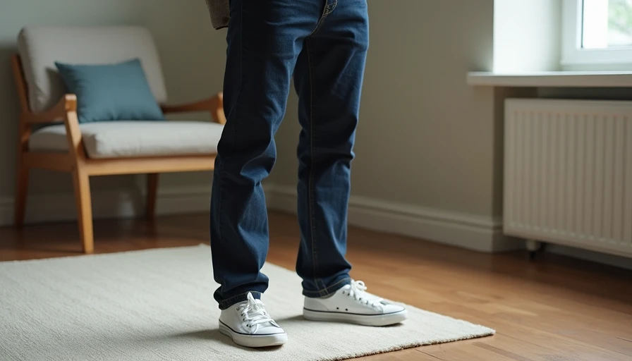 Dark straight jeans styled with sweater and sneakers for clean everyday look