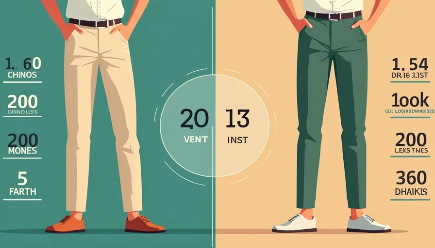 Illustration for affordable chinos vs khakis which actually last longer