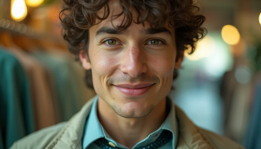 Visual context for thrift store finds that work well for young professional men