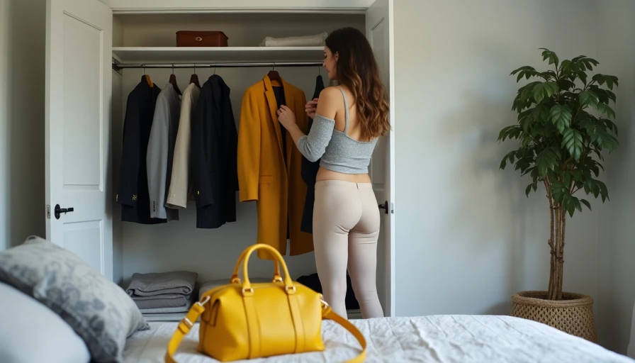 Visual context for creating a capsule wardrobe that works for both work and weekends
