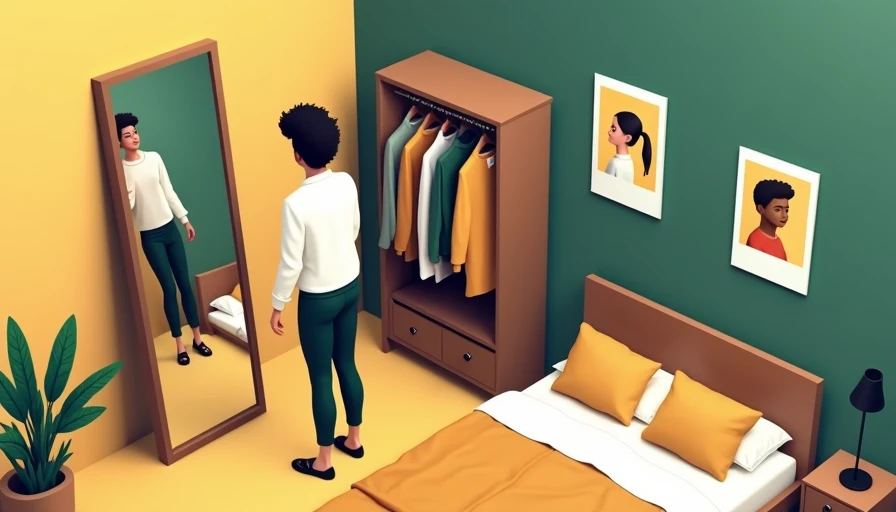 Illustration for building confidence through consistent simple outfits real stories